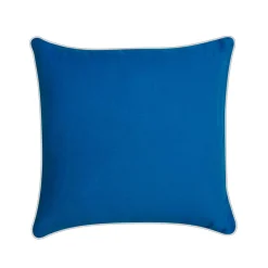 Federa per cuscino quadrato Boccaccio in lino blu
