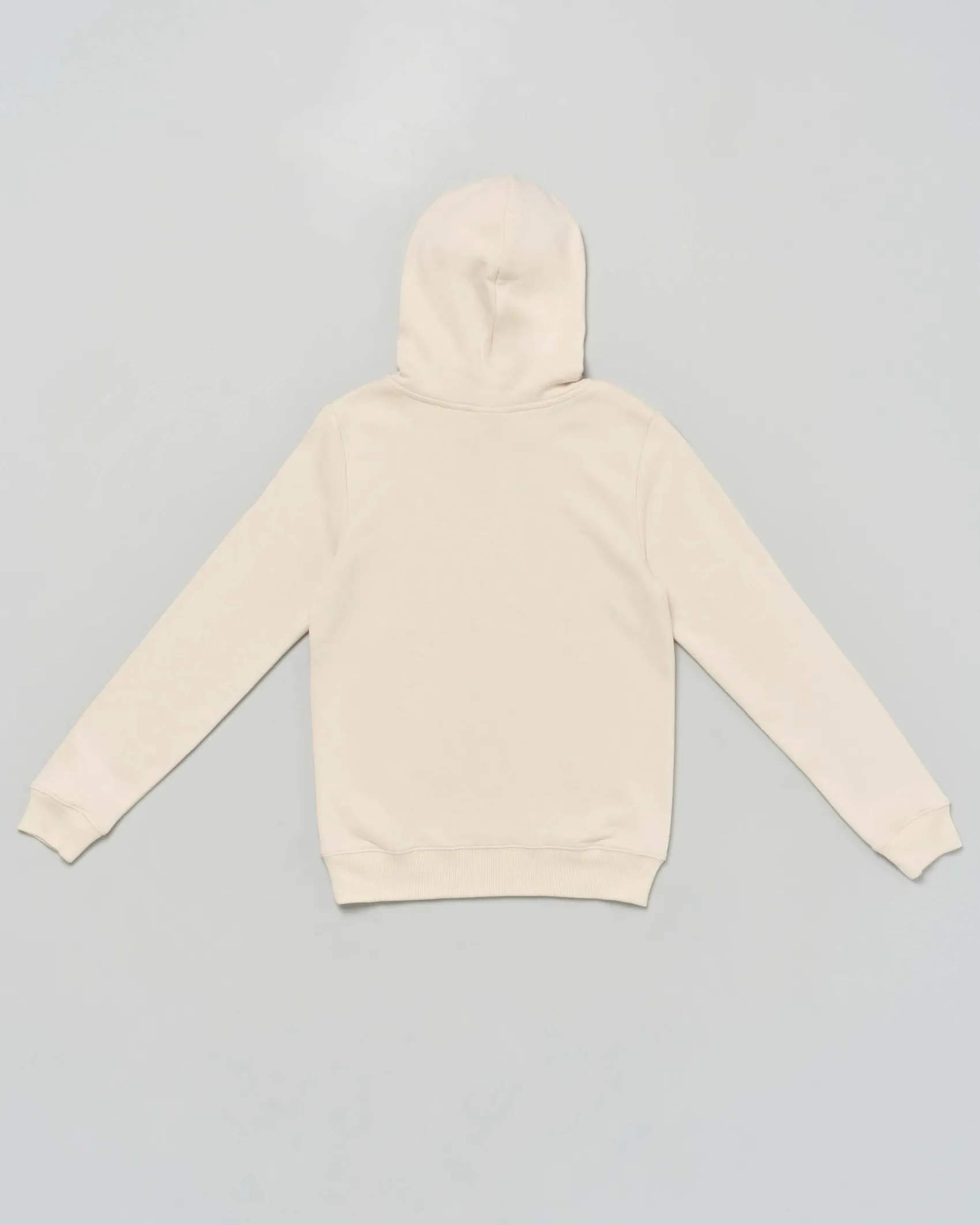 Felpa Calvin Klein beige a maniche lunghe e cappuccio