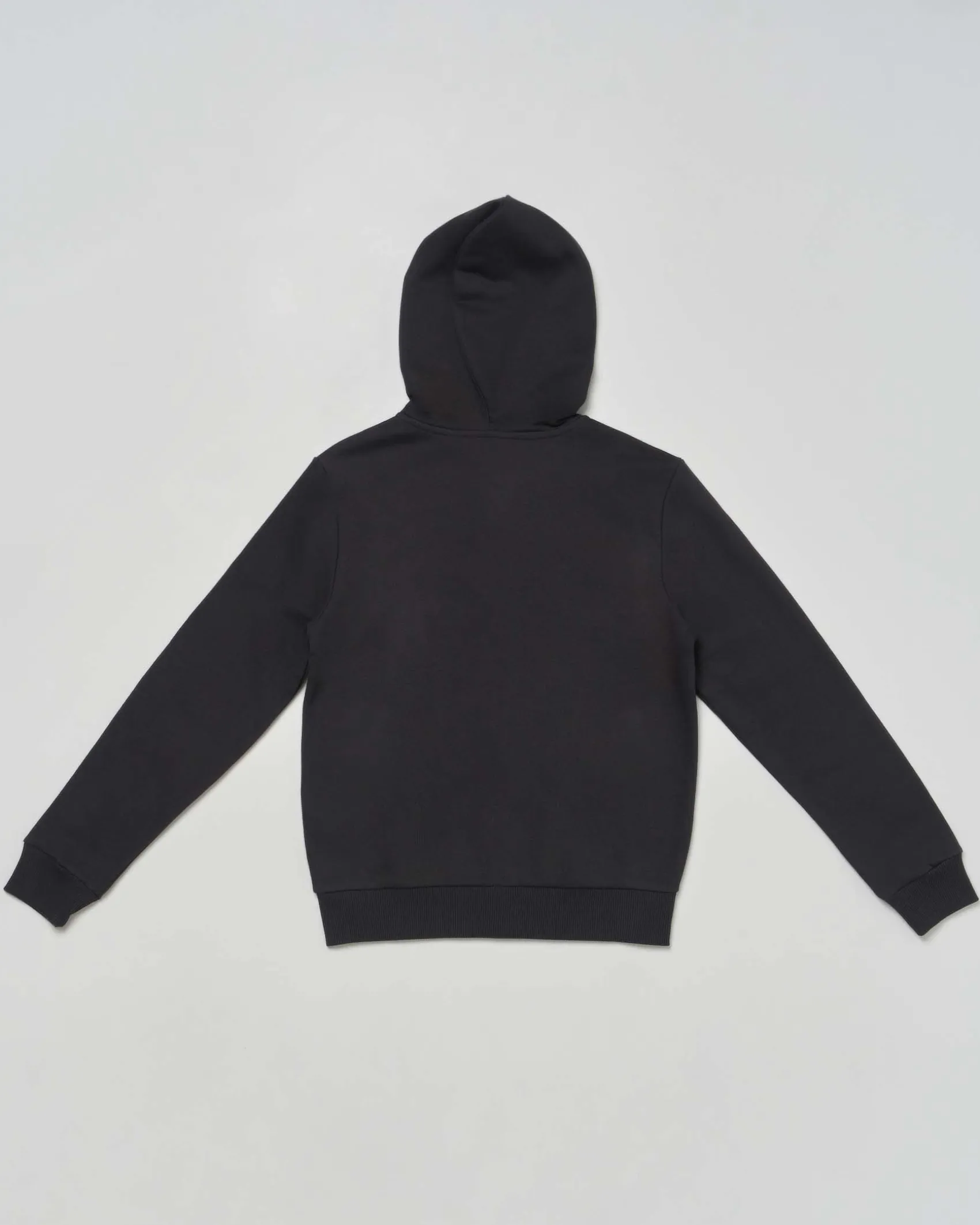 Felpa Calvin Klein nera in cotone con cappuccio e zip