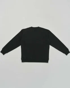 Felpa girocollo Dsquared2 nera in puro cotone con logo icon 3D