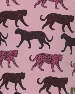 Felpa Kids Only in misto cotone rosa con leopardi