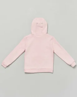 Felpa Lacoste rosa con cappuccio e mini logo icon
