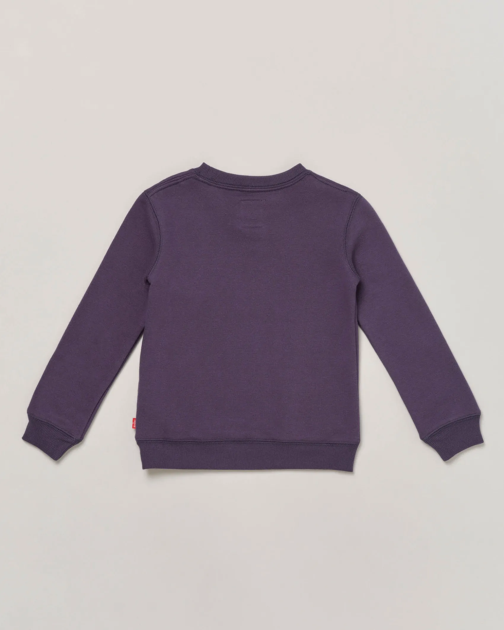 Felpa Levi's blu girocollo con logo batwing rosso