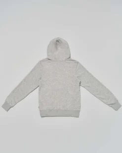Felpa Levi's grigio melange con cappuccio e mini logo batwing