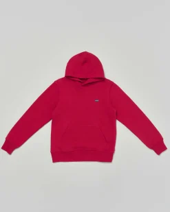 Felpa Levi's rossa con cappuccio e mini logo batwing