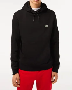 Felpa Polo Ralph Lauren nera con cappuccio e tasche a marsupio