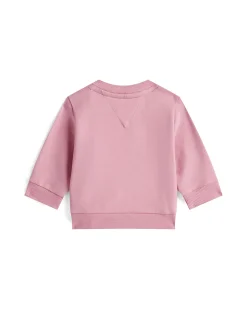 Felpa Tommy Hilfiger rosa in cotone stretch