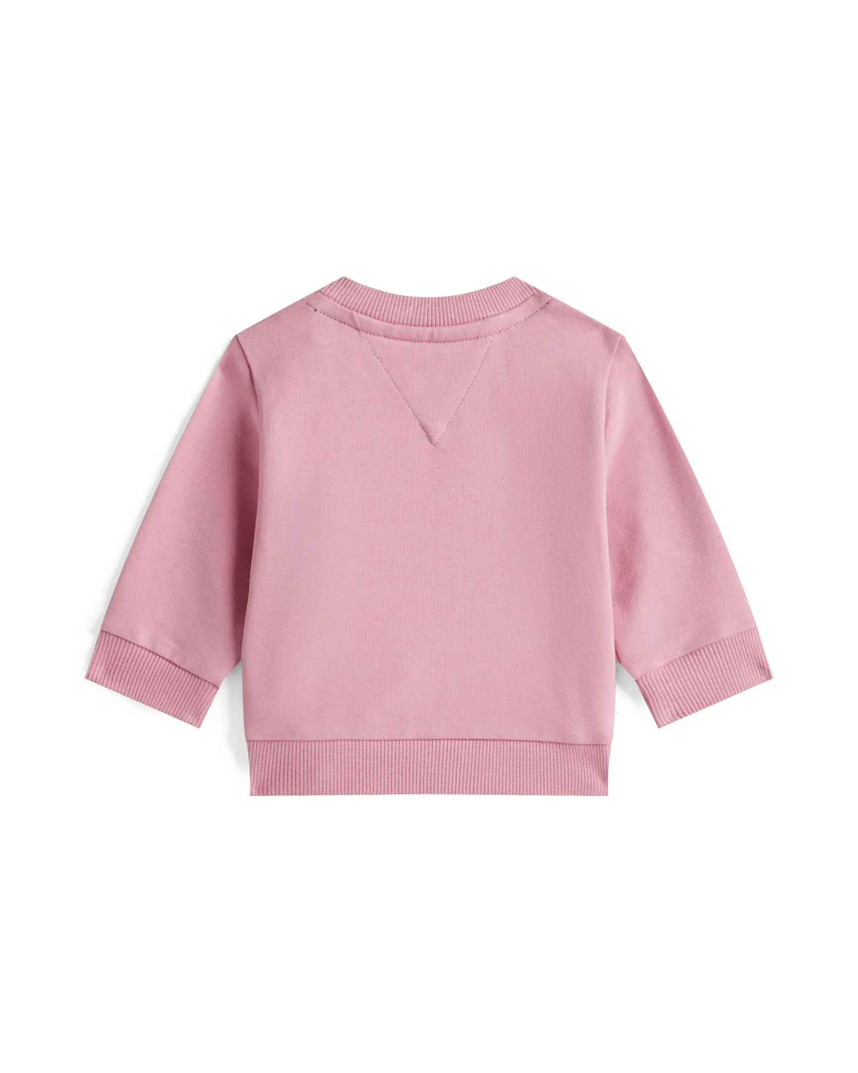 Felpa Tommy Hilfiger rosa in cotone stretch