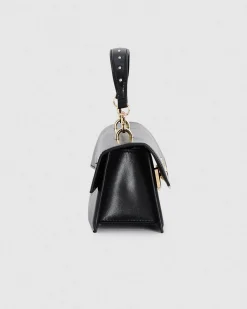 Fly Bamby in pelle dalla linea a busta con patta con manico a mano e tracolla removibile
