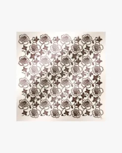 Foulard avorio e nero in seta Weekend Max Mara a fantasia sfere verdi
