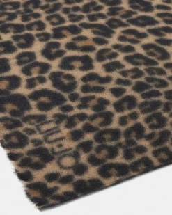 Foulard Liu Jo Accessories animalier con fiocco decorativo