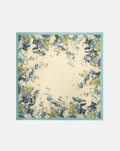 Foulard Liu Jo Accessories acqua in tessuto con stampa floreale
