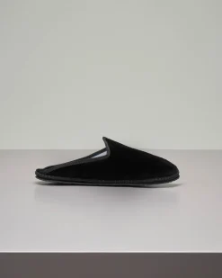 Friulane modello sabot in velluto nero