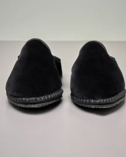 Friulane modello sabot in velluto nero