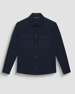 Giacca Antony Morato a camicia blu in misto cotone