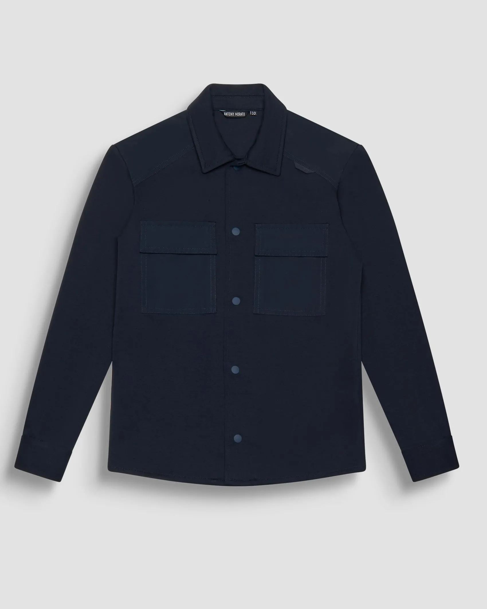 Giacca Antony Morato a camicia blu in misto cotone