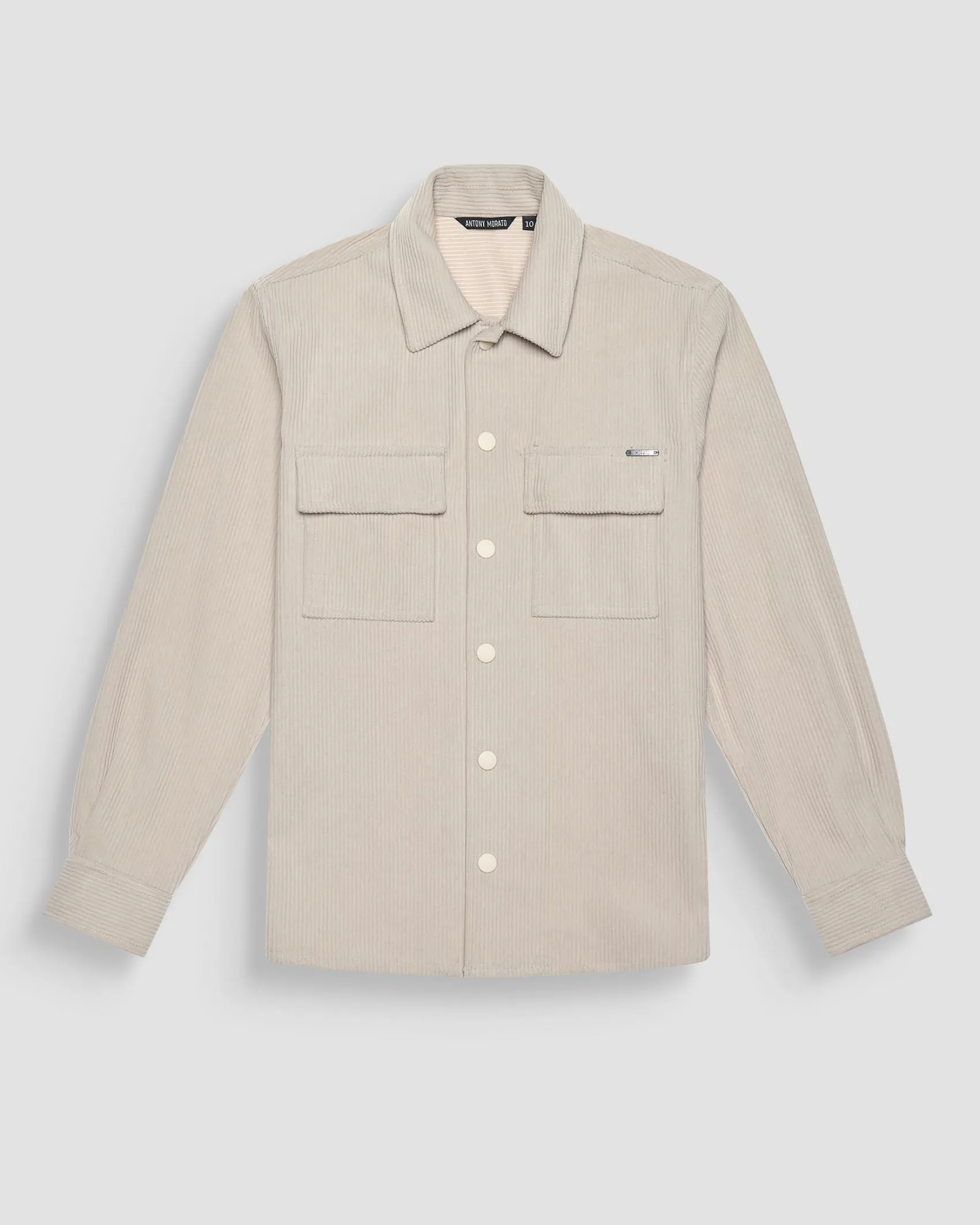 Giacca Antony Morato a camicia beige in velluto a coste