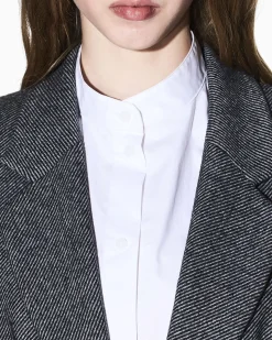 Giacca Armani Exchange grigia in misto lana vergine
