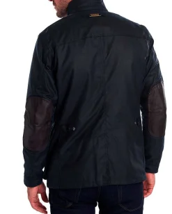 Giacca Barbour Ogstone Waxed Cotton blu