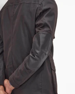 Giacca Barbour Ogstone Waxed Cotton marrone