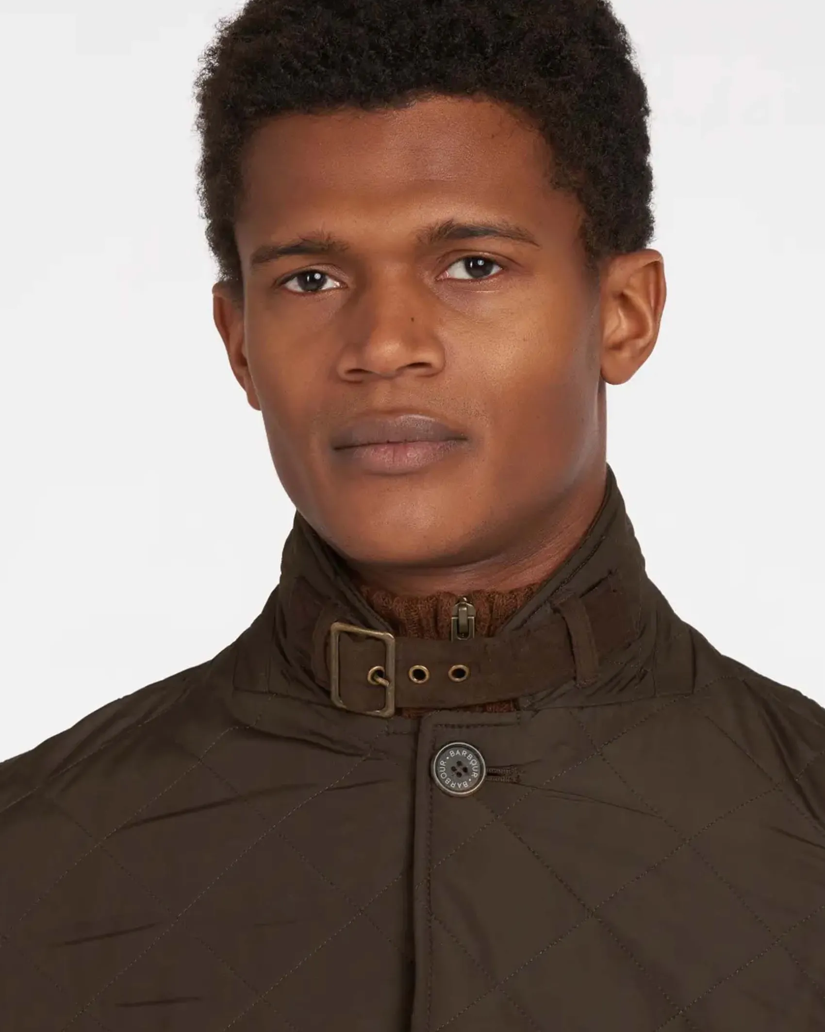 Giacca Barbour Quilted Lutz color fango