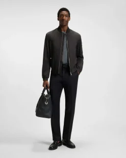 Giacca bomber Boss nera idrorepellente