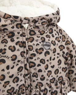 Giacca Guess maculata con interno teddy