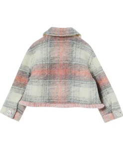 Giacca Liu Jo a camicia in misto lana tartan check multicolor