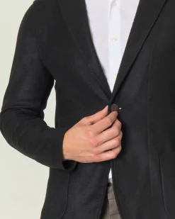 Giacca maglia Paul Baker nera in misto lana