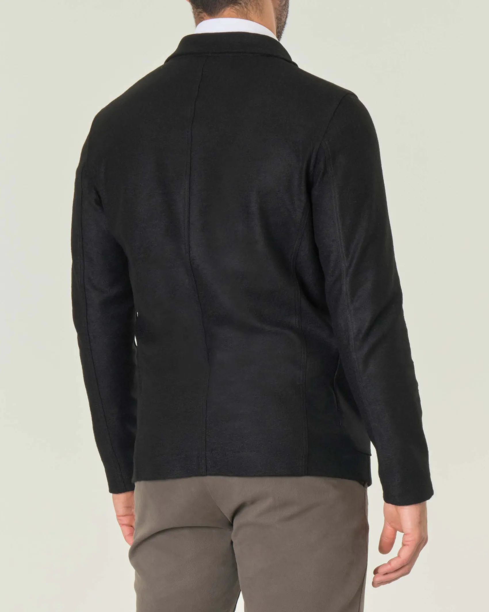 Giacca maglia Paul Baker nera in misto lana