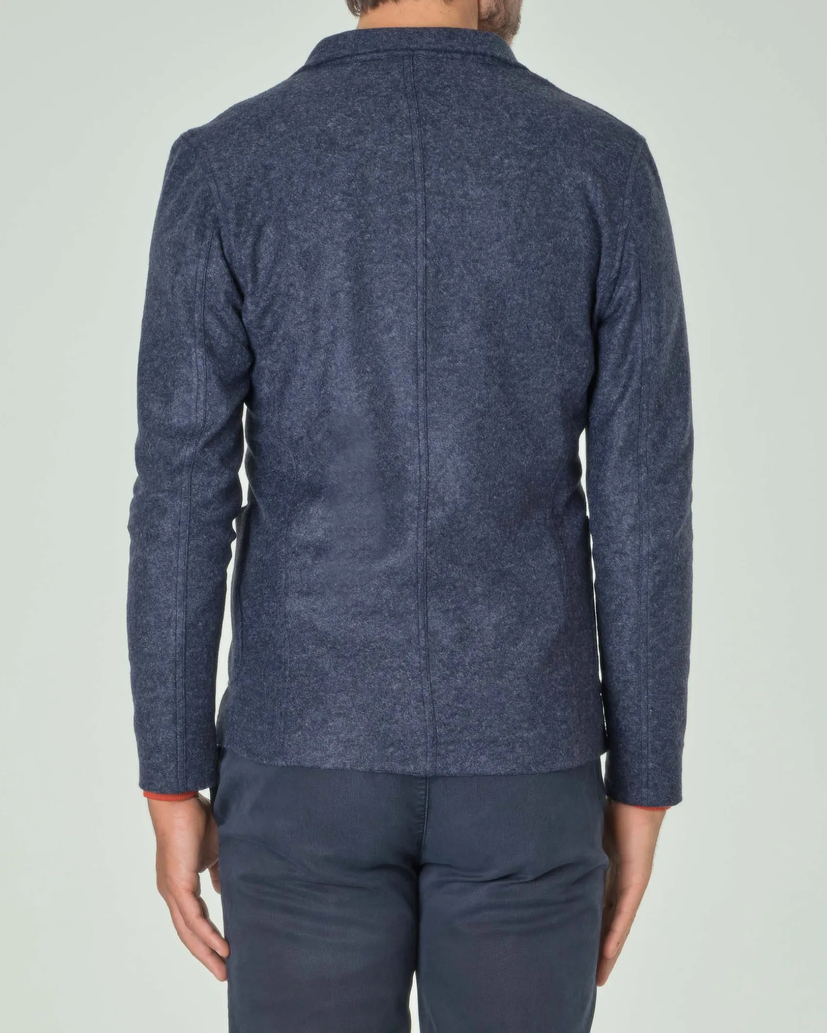 Giacca maglia Paul Baker blu denim in misto lana