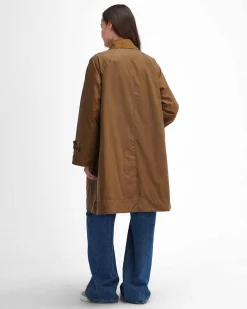 Giaccone cerato Hartwick color fango