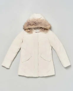 Giaccone Woolrich Artic Parka panna con pelliccia removibile