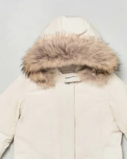 Giaccone Woolrich Artic Parka panna con pelliccia removibile