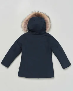 Giaccone Woolrich Artic Parka blu con pelliccia removibile