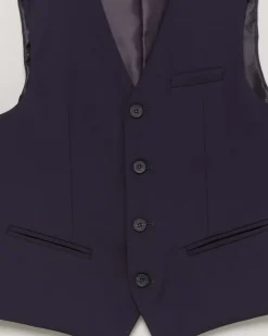 Gilet blu in misto viscosa stretch 4-16 anni