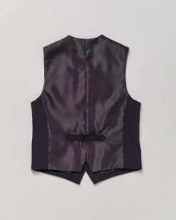 Gilet blu in misto viscosa stretch 4-16 anni