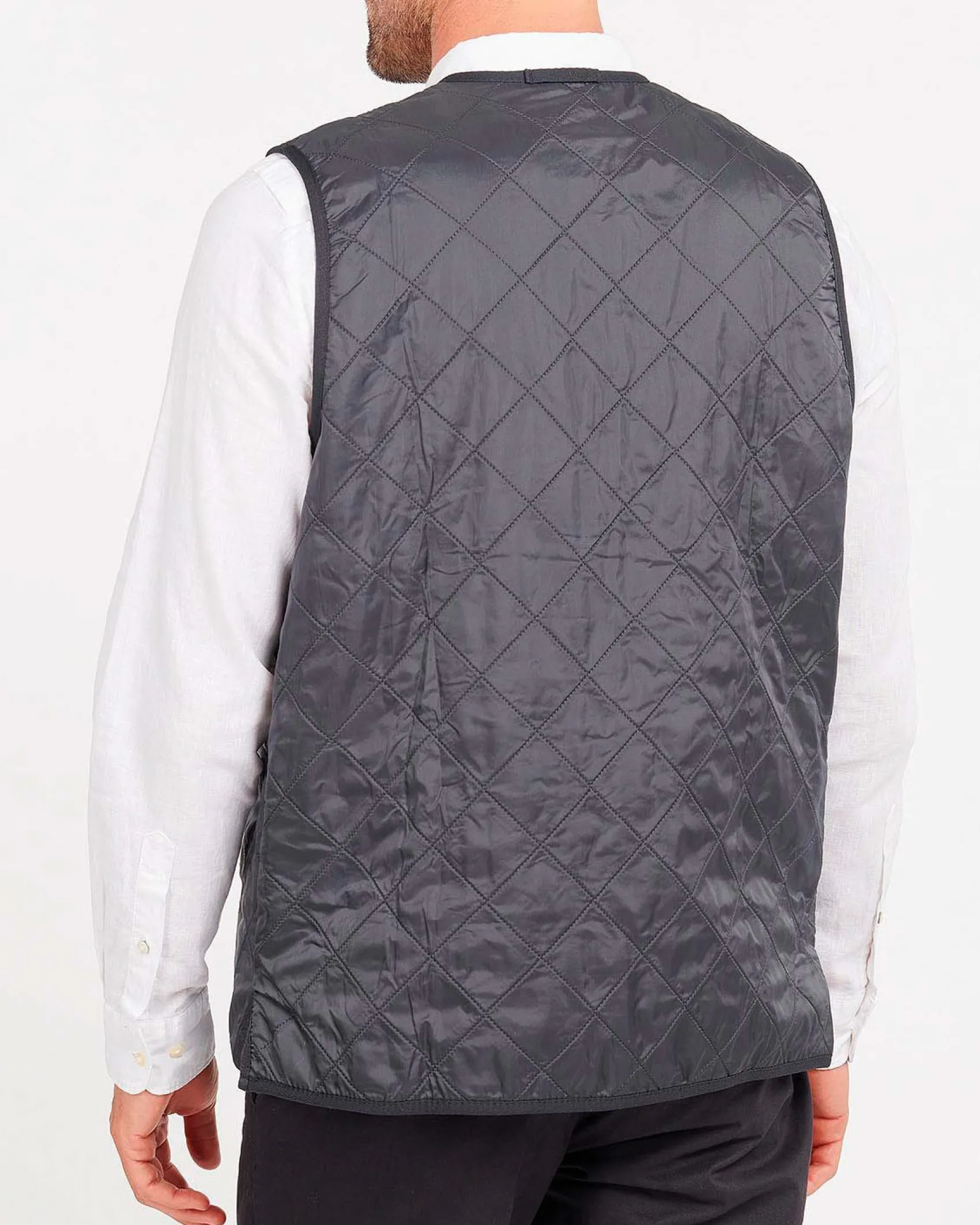 Gilet interno Barbour Polar Quilt blu trapuntato a rombi