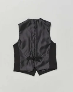 Gilet nero in misto viscosa stretch 10-16 anni