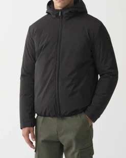 Giubbino Colmar Originals nero in nylon stretch opaco con cappuccio fisso