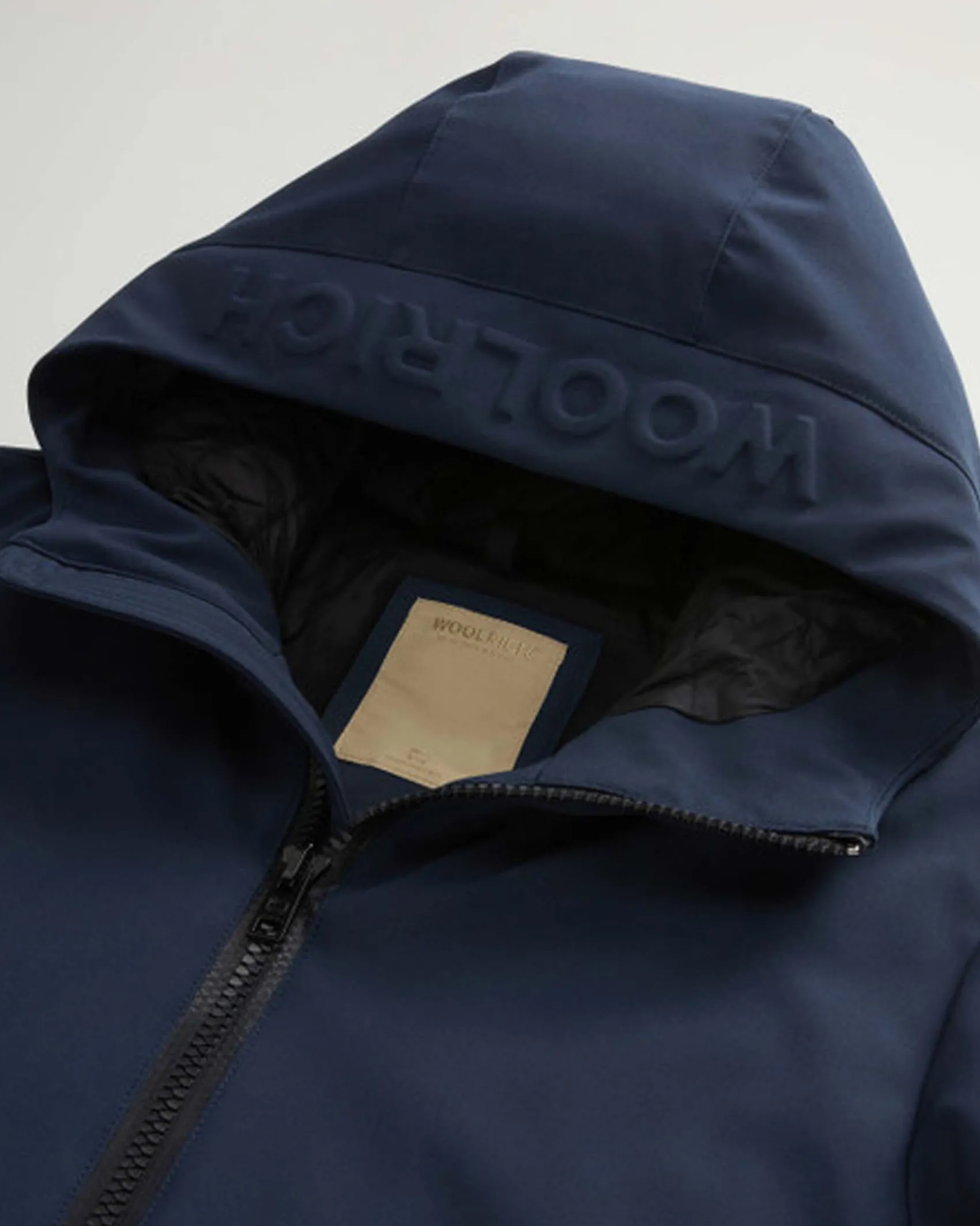 Giubbino Pacific Woolrich blu in tessuto Tech Softshell