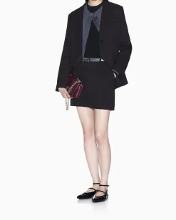 Gonna Armani Exchange nera in misto viscosa con fodera