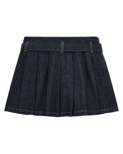 Gonna in denim Guess lavaggio scuro con cintura