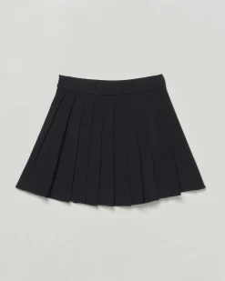 Gonna plisettata Twinset nera in misto viscosa