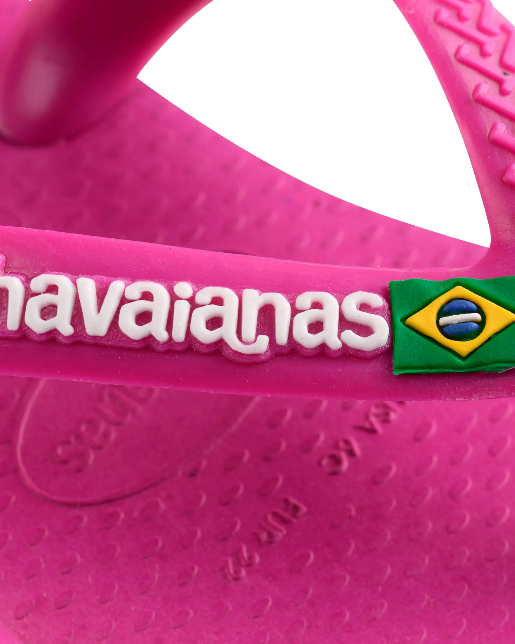 Havaianas Baby Brasil Logo II fucsia con logo bianco
