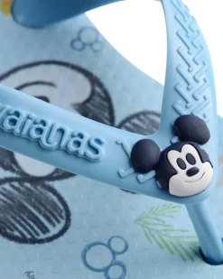 Havaianas Baby Disney Class azzurre a fantasia Topolino con elastico