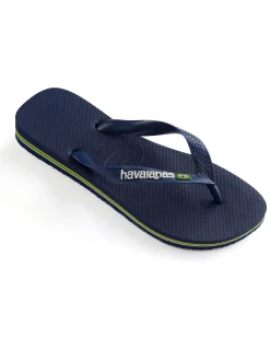 Havaianas Brasil logo blu con logo bianco