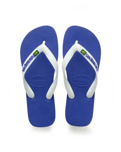 Havaianas Brasil logo blu royal con fascetta bianca