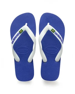 Havaianas Brasil logo blu royal con fascetta bianca