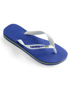 Havaianas Brasil logo blu royal con fascetta bianca